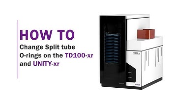 How to change Split tube O-rings on the TD100-xr and UNITY-xr
