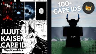 BEST JUJUTSU KAISEN CAPE IDS IN ROBLOX THE STRONGEST BATTLEGROUNDS screenshot 2
