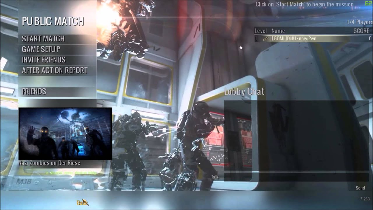 Advanced Warfare Menu Mod V0 - YouTube