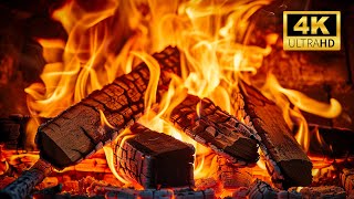 The MOST Beautiful and Relaxing Fireplace 4K  Burning Fireplace & Crackling Fire Sounds