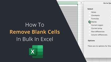 How To Remove Blank Cells in a Microsoft Excel Spreadsheet | How To Close Gaps or Spaces In MS Excel