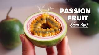 Glass Passion Fruit Splits Open in SLOW MOTION!