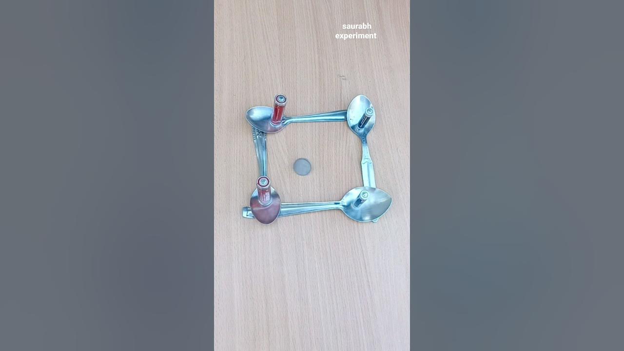 Spoon, Battery And Coin Experiment Easy Science Experiment YouTube