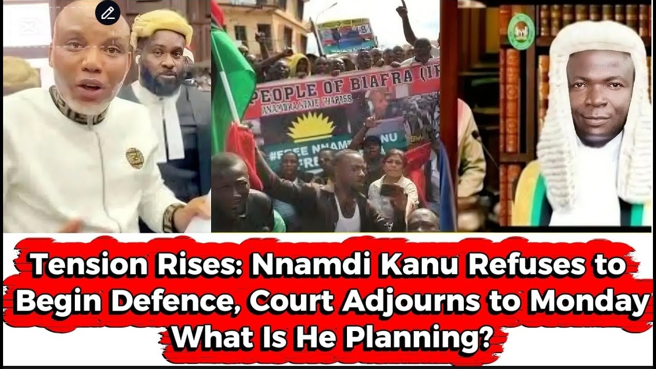 BREAKING: Nnamdi Kanu Fails to Open His Defence AGAIN — Court Adjourns ...