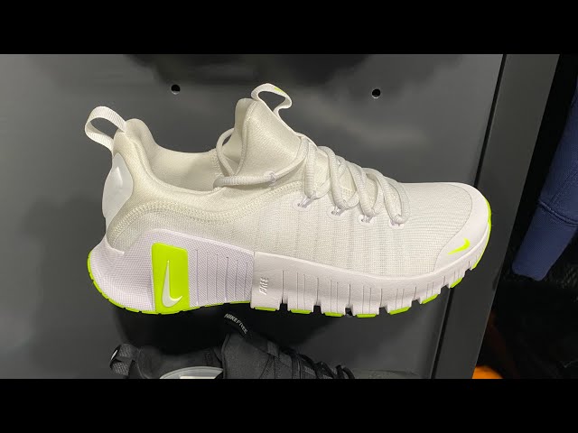 Nike Free Metcon 6 (White/ White/ Volt) - Style Code: FJ7127