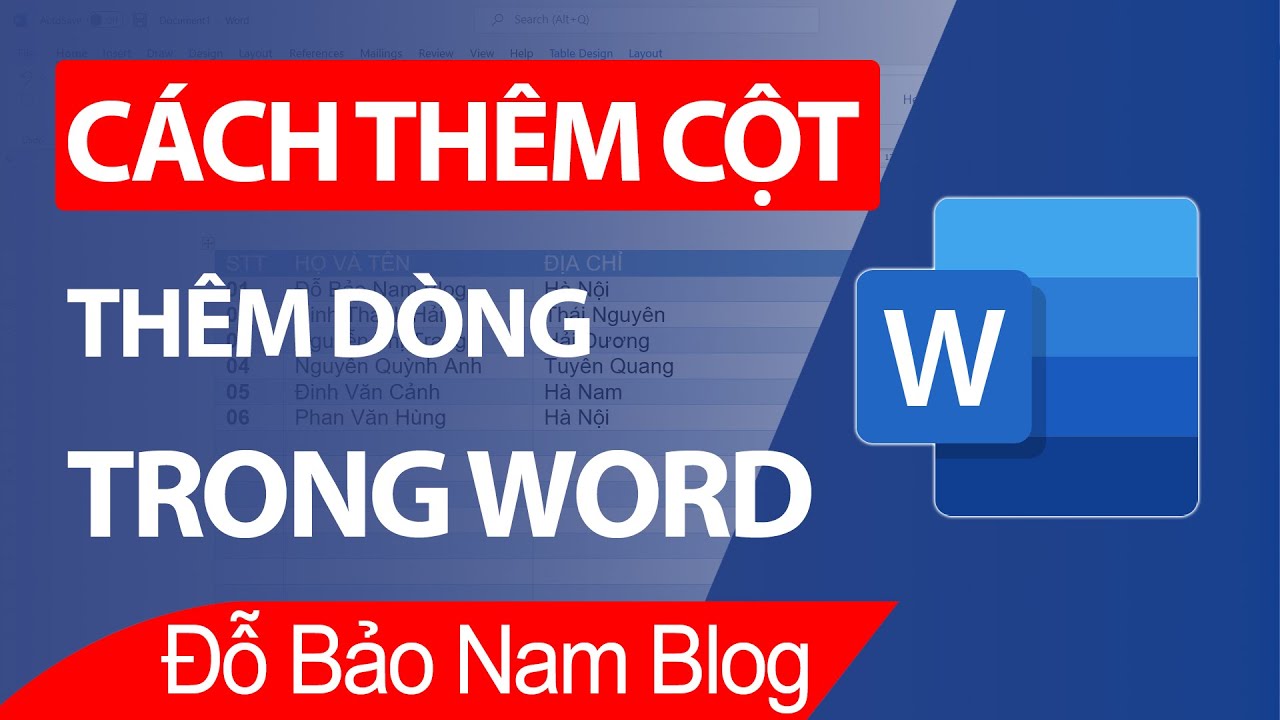 C ch Th m C t Trong Word Th m D ng Trong Word 2021 2019 2016 2013 