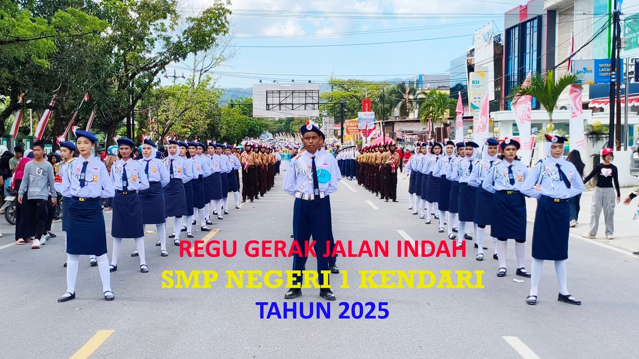 Regu Gerak Jalan Indah SMPN 1 Kendari  Tahun 2025