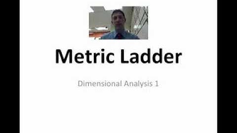 Dimensional Analysis 1:  Introduction to Metric Conversions