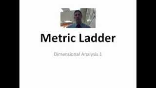 Dimensional Analysis 1:  Introduction to Metric Conversions