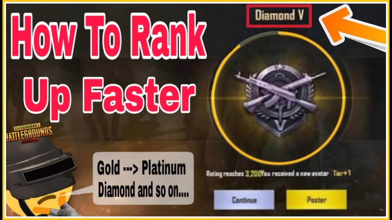 How To Rank Up Faster In Pubg Mobile Boost Your Points With All Bonus Key Tricks Youtube