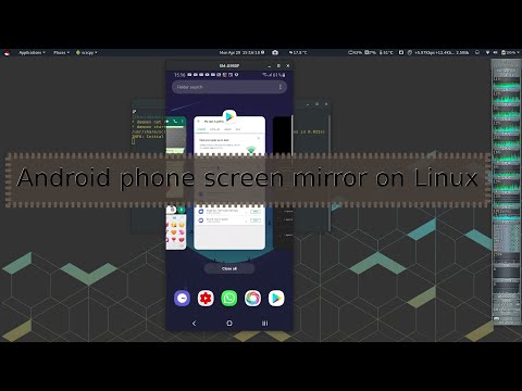 Android phone screen mirror on Linux with Scrcpy