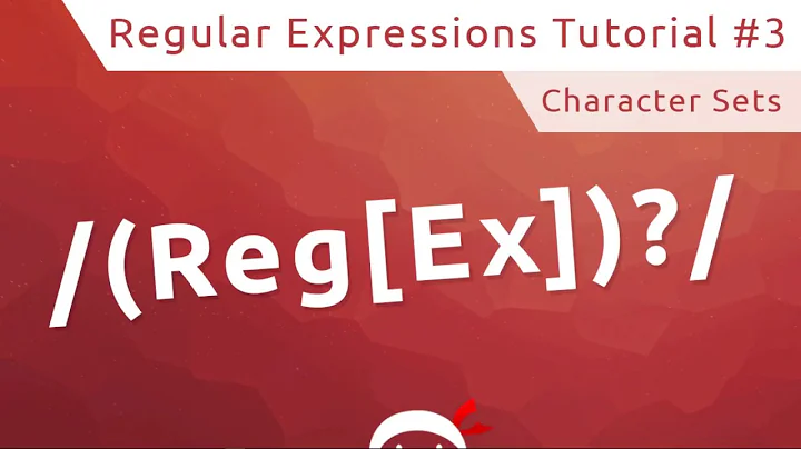 Regular Expressions (RegEx) Tutorial #3 - Character Sets