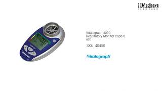 Vitalograph 4000 Respiratory Monitor copd 6 usb 40450