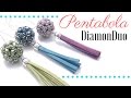 Como hacer la Pentabola con cuentas DiamonDuo - Tutorial con esquema