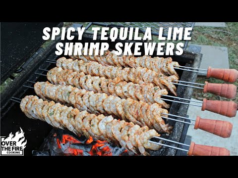 Spicy Tequila Lime Shrimp Skewers (Full Version) 