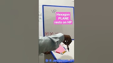 Projection of PLANES Hexagon on HP Engineering Drawing or Engineering Graphicssubject