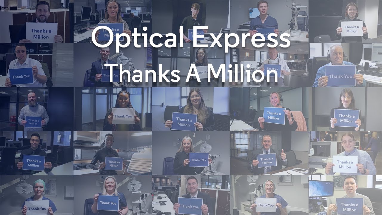 Thanks A Million Optical Express YouTube