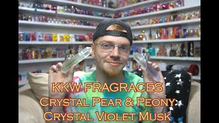 KKW FRAGRANCES Crystal Pear &amp; Peony Crystal Violet Musk Review🌟 Among the Stars Perfume Reviews 🌟