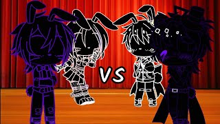 Vanny and Glitchtrap vs Shadow Bonnie and Shadow Freddy ||Singing Battle ||gacha club||fnaf