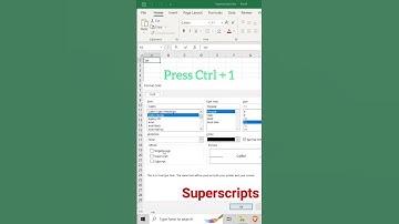 Superscript with number in excel #shorts #exceltricks #exceltricks