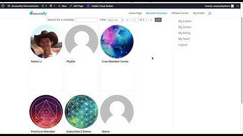WordPress Member Directory with AccessAlly