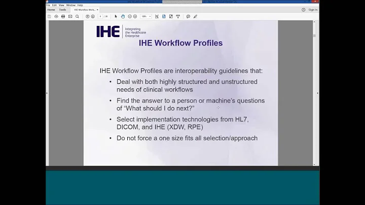 IHE Webinar - Profile Authors Workshop