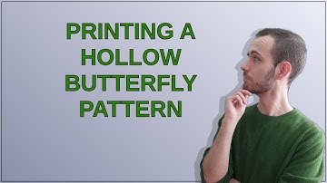 Printing a Hollow Butterfly pattern