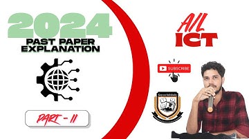 A/L Exam  Guide: ICT | Session 02 | Past Paper 2024 | S.N.VITHOO  | Explanation | MCQ | Guidance