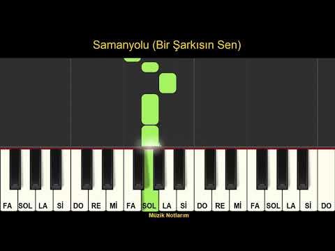 Samanyolu (Bir Şarkısın Sen) Melodika Org Notaları