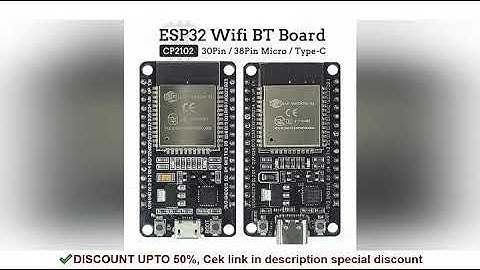 ESP32 Development Board 2.4G WIFI Bluetooth Module 30Pin 38Pin CP2102 Micro Type-C Ultra-Low Power C
