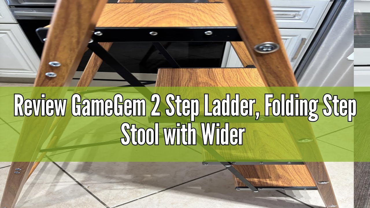 Gamegem Review GameGem 2 Step Ladder, Folding Step Stool with Wider Pedal, Anti ...