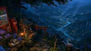 Misty Valley in Japan 🏮 Cozy Ambient Music for Sleep, Study & Relaxation • 3 Hours