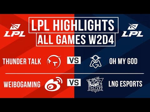 LPL Highlights ALL GAMES Week 2 Day 4 | LPL Spring 2024