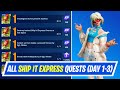 Fortnite Complete All 12 Ship It Express Snapshot Quests - How to EASILY Complete Winterfest Quests