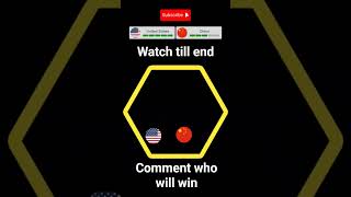 USA vs CHINA. Ball fight. Battle.who will win. #shorts #ball #battle #animation