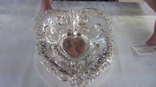 Estate Chantilly by Gorham: Sterling Silver Heart Shaped Bowl - No Monogram