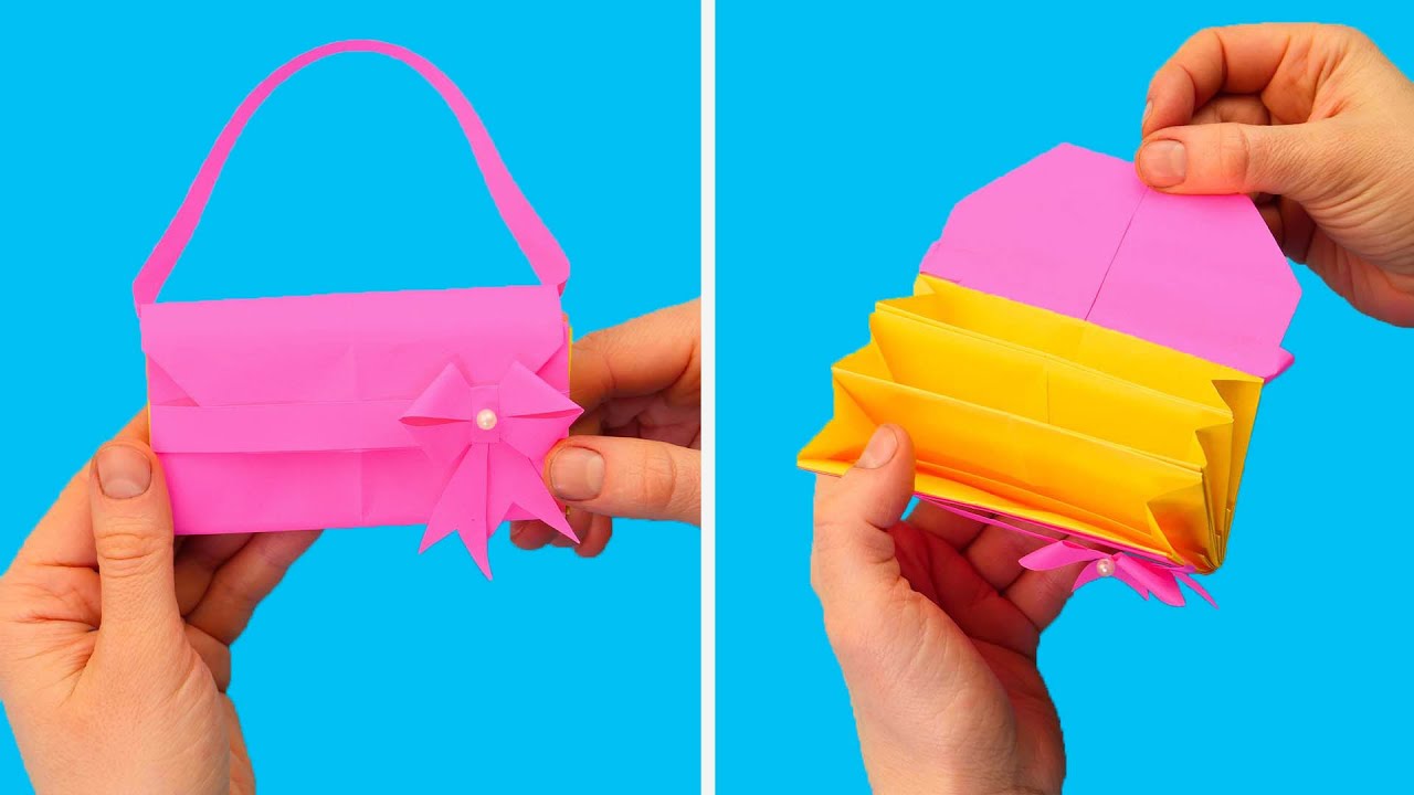 Origami Clutch Bag / Purse Tutorial - Paper Kawaii