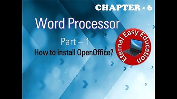 TN +1 Computer Application(chapter -6 Word Processor) Part 1 How to Install OpenOffice ?