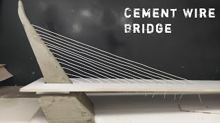 Concrete Wire Bridge Model || Miniature Construction || mini bridge craft