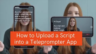 How to Upload Edumarketing Script into Teleprompter on Your Phone