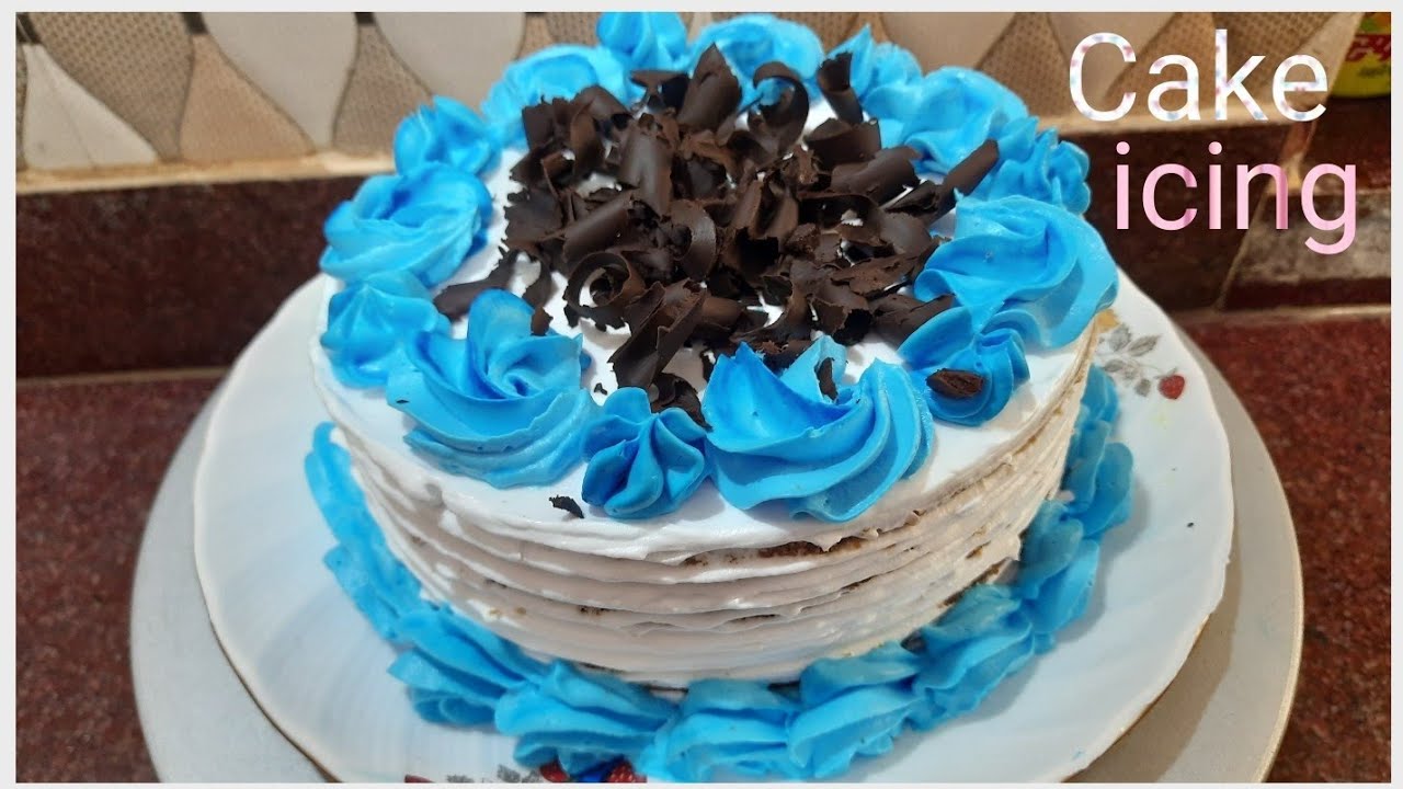 Cake icing for beginners / cake ki icing kaise kare . - YouTube