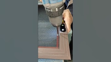 How to fix the double frame window screen mesh? Silent strip+screwing+built-in pressureWire,