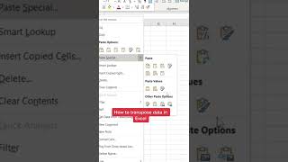 How to Transpose Data in Excel! #excel