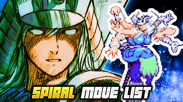 SPIRAL MOVE LIST - Marvel vs. Capcom 2: New Age of Heroes (MvC2)