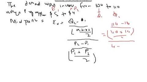 How to Calculate the Elasticity of Demand Mid point formula method Numerical problem with solution