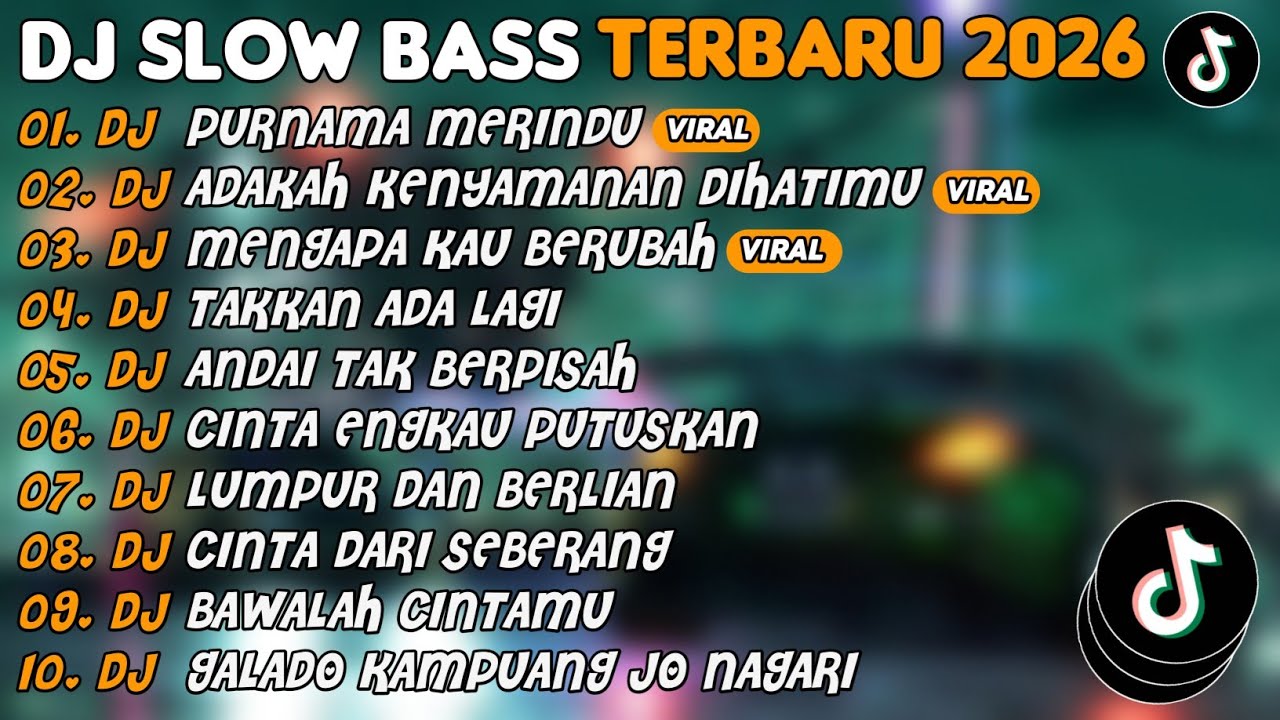 DJ SLOW BASS TERBARU 2026 | DJ PURNAMA MERINDU🎵DJ ADAKAH KENYAMANAN DIHATIMU🎵| FULL ALBUM