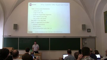 GNU Tools Cauldron 2015 - GNU Superoptimizer 2.0