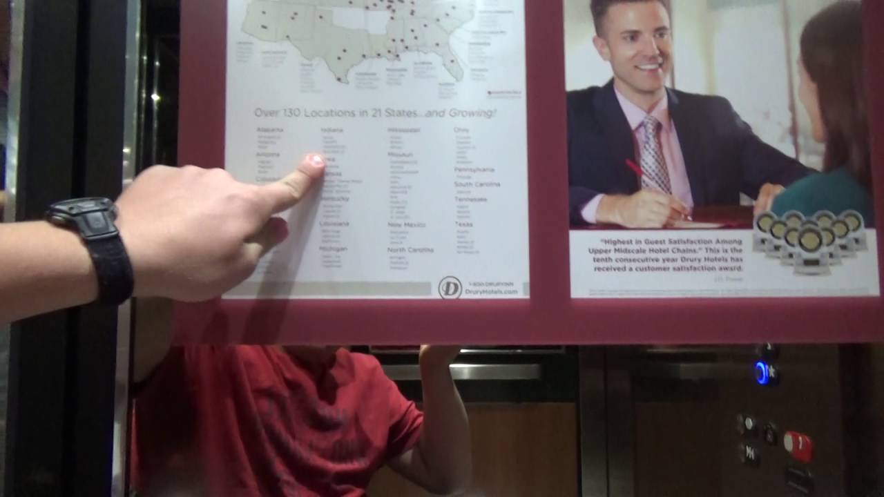 Otis GEN2 MRL Traction Elevators Drury Inn & Suites Mt. Vernon Mt