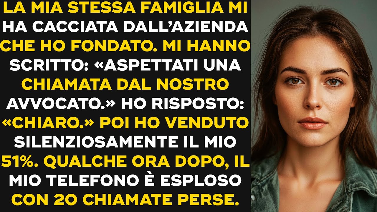 La mia famiglia mi ha cacciata dall’azienda che ho fondato. Poi ho venduto il mio 51%