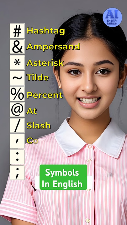 Can you name these common symbols in English?